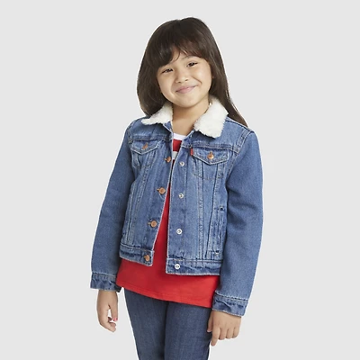 Sherpa Trucker Jacket Little Girls 4-6X
