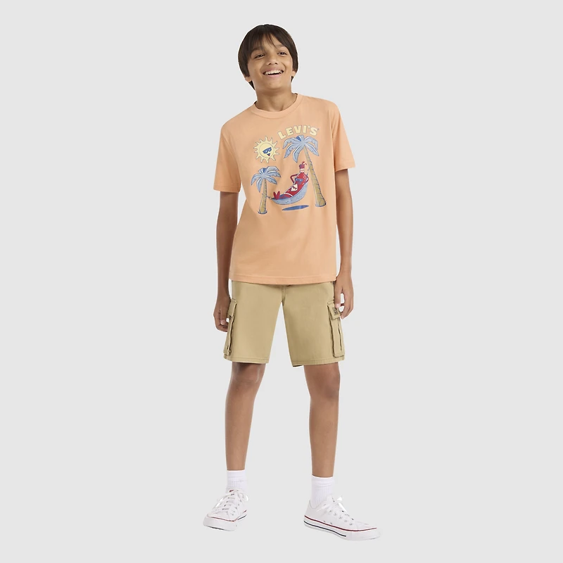 Short Sleeve Relaxing Hot Sauce Graphic Tee Big Boys 8-20
