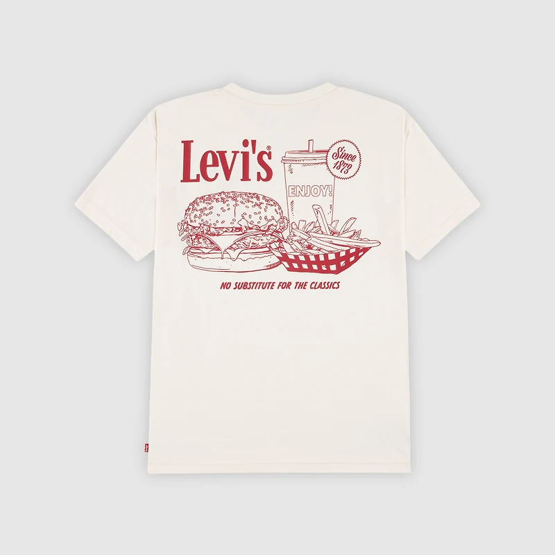 Short Sleeve Burger and Fries Graphic Tee Big Boys 8-20