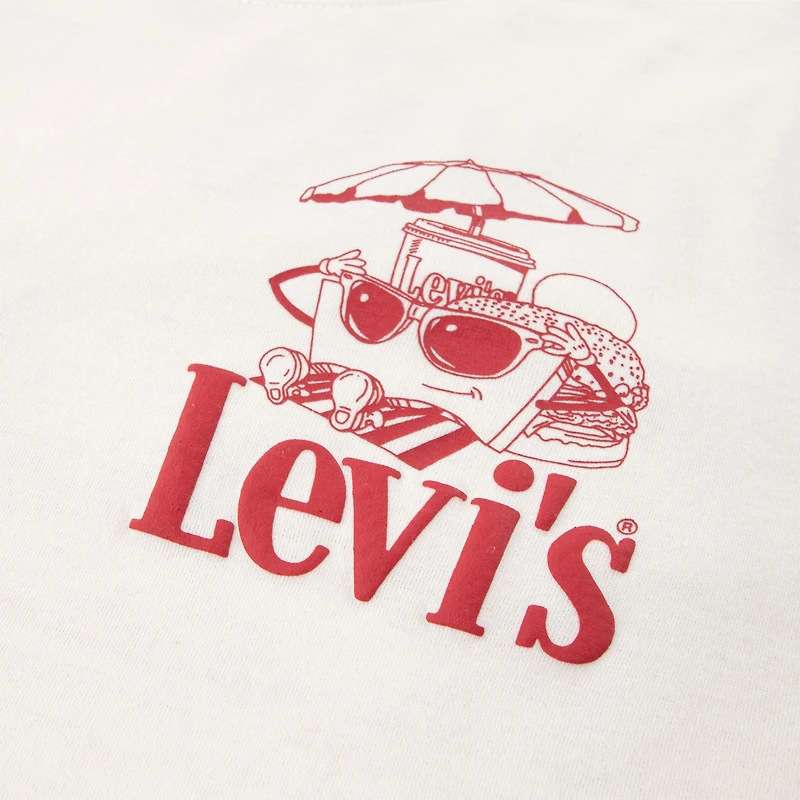 Short Sleeve Burger and Fries Graphic Tee Big Boys 8-20