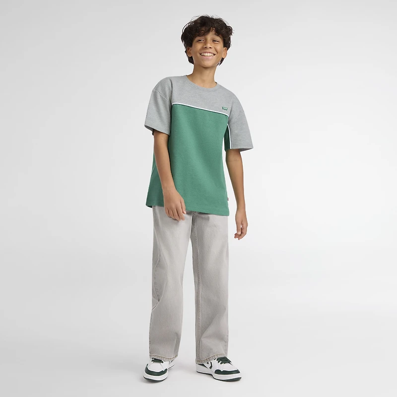 Short Sleeve Athletic Colorblock Graphic Tee Big Boys 8-20