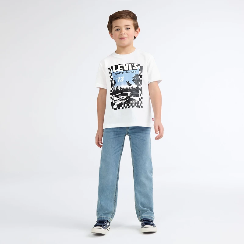Short Sleeve Catching Air Graphic Tee Little Boys 4-7