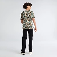 Big Boys Short Sleeve Skate Camo Graphic