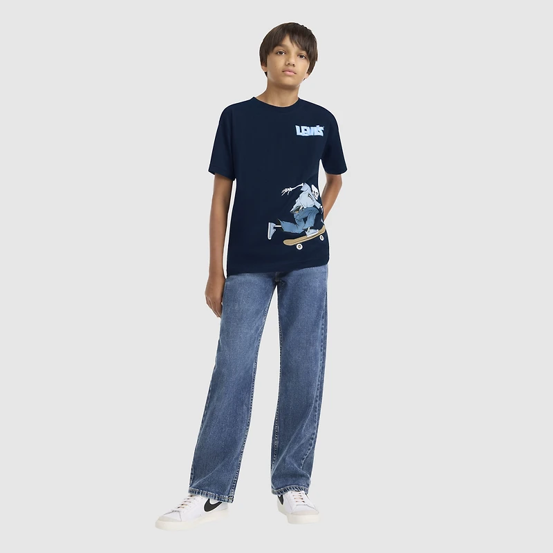 Short Sleeve Skeleton Graphic Big Boys 8-20