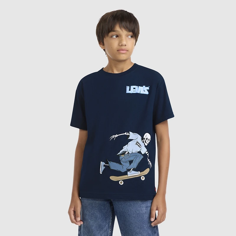 Short Sleeve Skeleton Graphic Big Boys 8-20