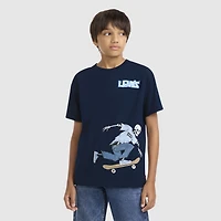 Short Sleeve Skeleton Graphic Big Boys 8-20