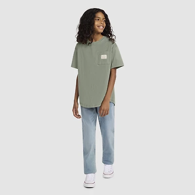 Curved Hem Pocket Tee Big Boys S-XL