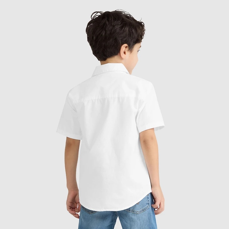 Short Sleeve Woven Shirt Little Boys 4-7