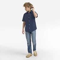 Short Sleeve Woven Shirt Big Boys 8-20