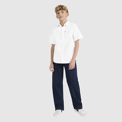 Short Sleeve Woven Shirt Big Boys 8-20