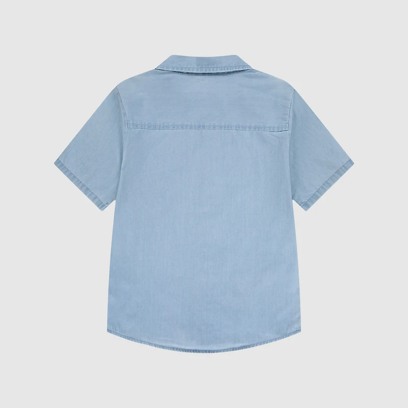 Short Sleeve Woven Shirt Big Boys 8-20