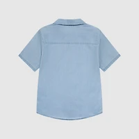 Short Sleeve Woven Shirt Big Boys 8-20