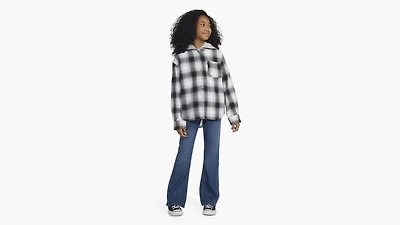Hooded Woven Top Big Girls 7-16