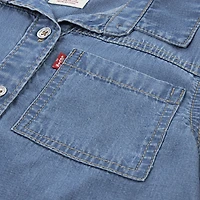 Denim Top Toddler Girls 2T-4T