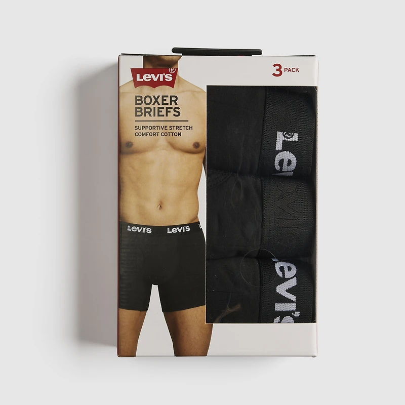 Solid Basic Boxer Briefs (3-Pack