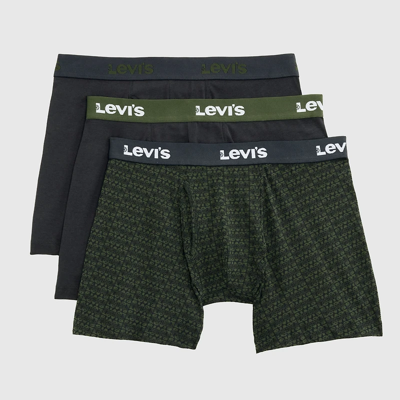 Logo Print Boxer Briefs (3-Pack)