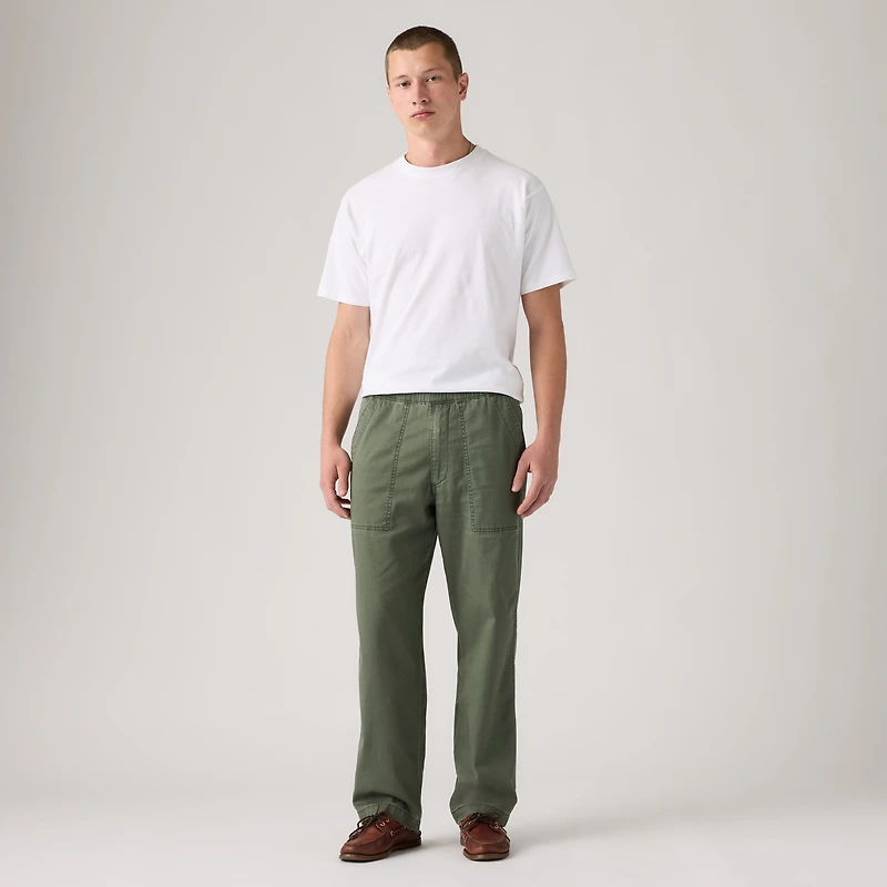Easy Relaxed Linen Pull On Surplus Men's Pants