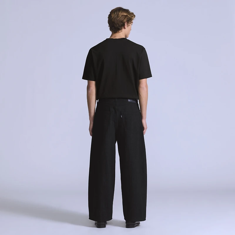 Wide Pleated Crop Men's Jeans