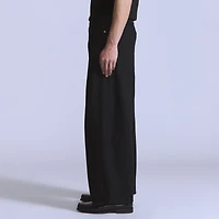 Wide Pleated Crop Men's Jeans