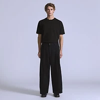 Wide Pleated Crop Men's Jeans