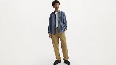 XX Chino Loose Straight Pleated Men's Pants