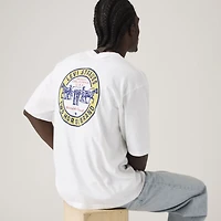 Loose Fit Half-Sleeve Graphic Pocket T-Shirt