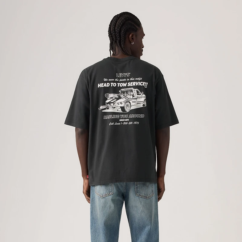 Half-Sleeve Graphic Pocket T-Shirt