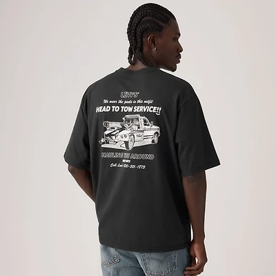 Half-Sleeve Graphic Pocket T-Shirt