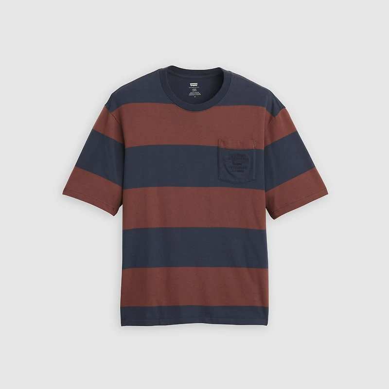 Stepped Hem Half-Sleeve T-Shirt
