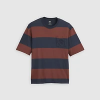 Stepped Hem Half-Sleeve T-Shirt