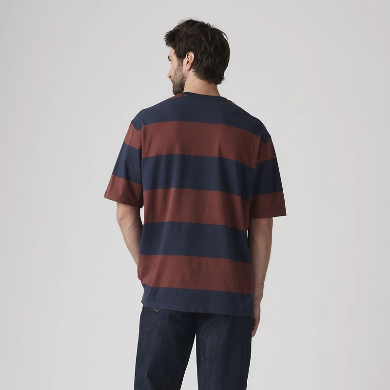 Stepped Hem Half-Sleeve T-Shirt
