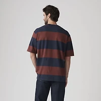 Stepped Hem Half-Sleeve T-Shirt
