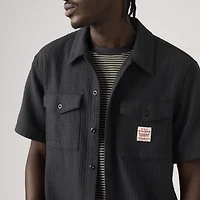 Short-Sleeve Worker Dobby Shirt