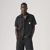 Short-Sleeve Worker Dobby Shirt