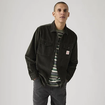 Long-Sleeve Corduroy Worker Shirt