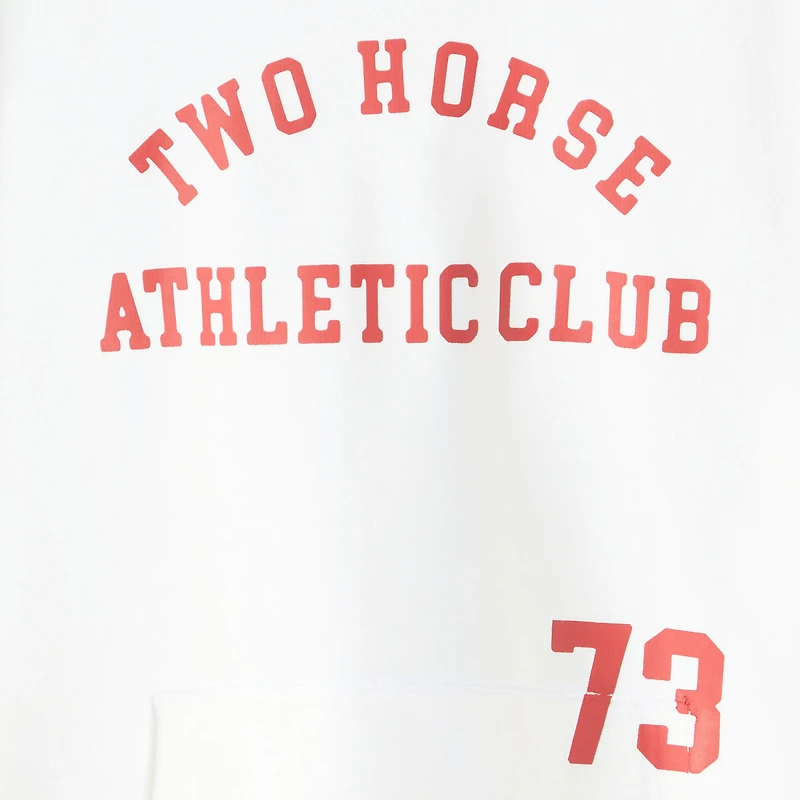 Two Horse Boxy Hoodie Sweatshirt