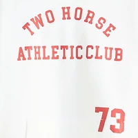 Two Horse Boxy Hoodie Sweatshirt