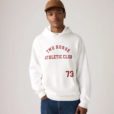 Two Horse Boxy Hoodie Sweatshirt