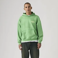 Two Horse Boxy Garment Dye Hoodie Sweatshirt