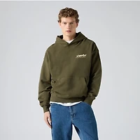 Two Horse Boxy Grunge Wash Hoodie Sweatshirt