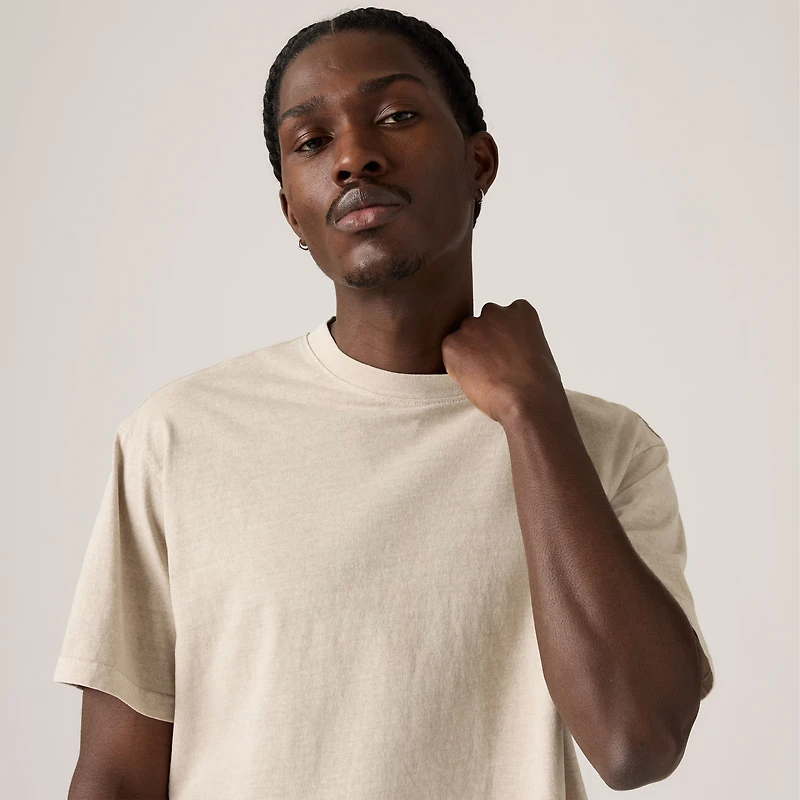 Boxy Short-Sleeve Garment Dye T-Shirt