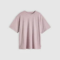 Boxy Short-Sleeve Grunge Wash T-Shirt
