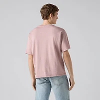 Boxy Short-Sleeve Grunge Wash T-Shirt