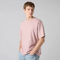Boxy Short-Sleeve Grunge Wash T-Shirt