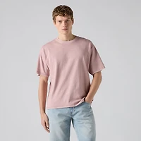 Boxy Short-Sleeve Grunge Wash T-Shirt