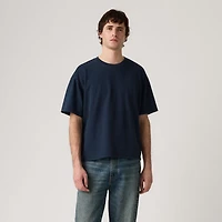 Boxy Short-Sleeve Grunge Wash T-Shirt