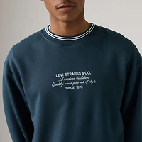 Embroidered Tipped Graphic Crewneck Sweatshirt