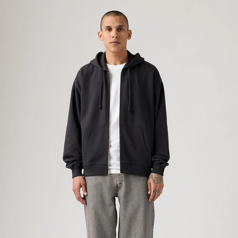 Boxy Full-Zip Sweatshirt
