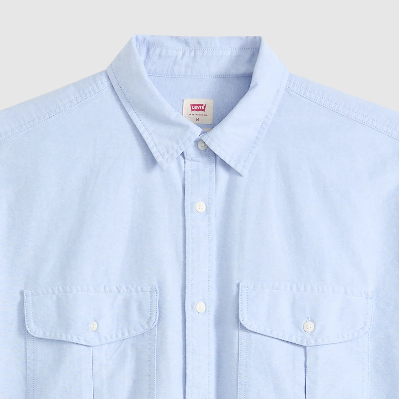 Short-Sleeve Pacifica Loose Oxford Shirt