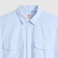 Short-Sleeve Pacifica Loose Oxford Shirt